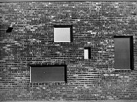 Brick Wall with Windows Chicago, Illinois - 1976