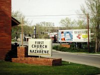 Sent from Above The church is now a Montessort school, billboard has been changed.
